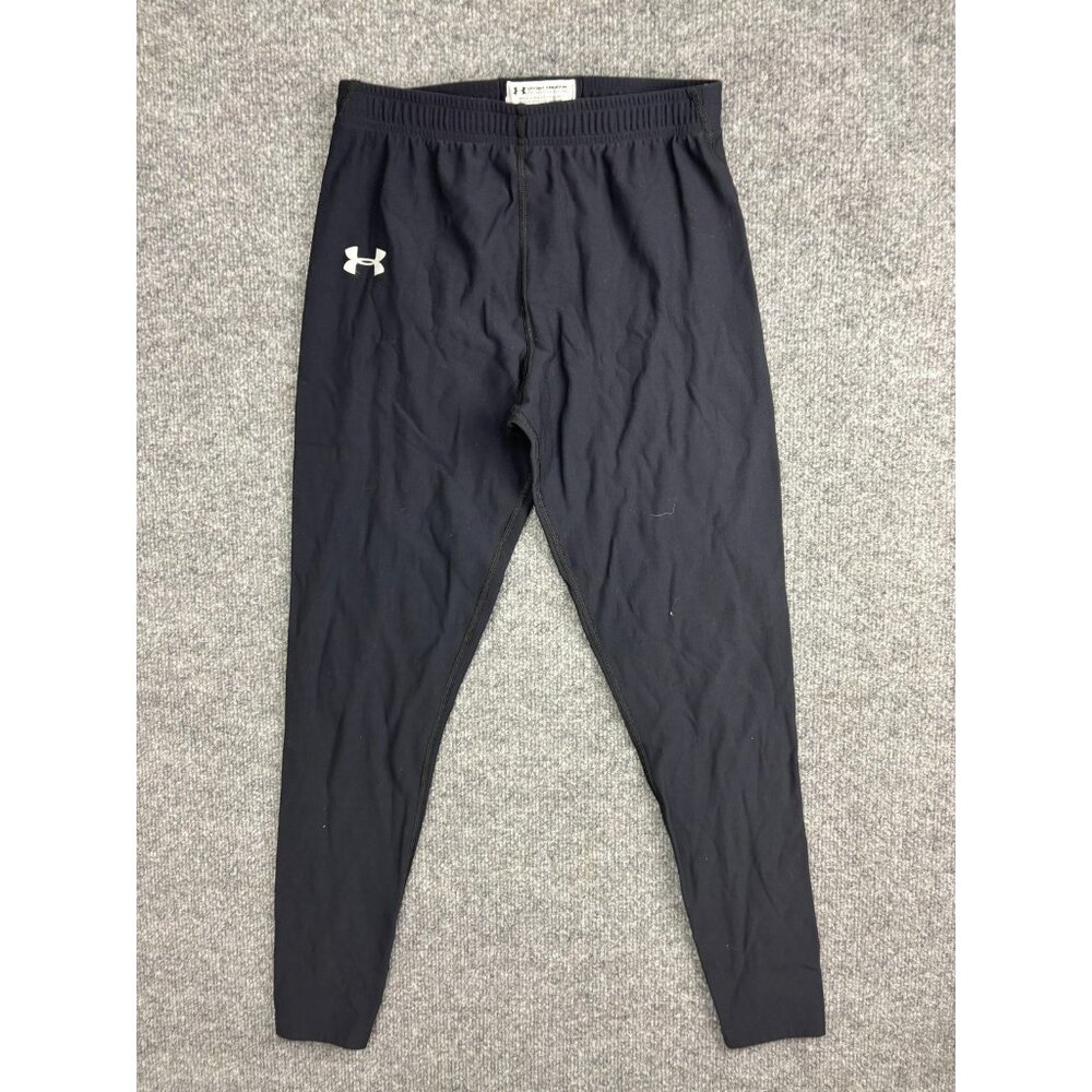 Under Armour Compression Leggings Womens Large‎ Black Base Layer Running Pants